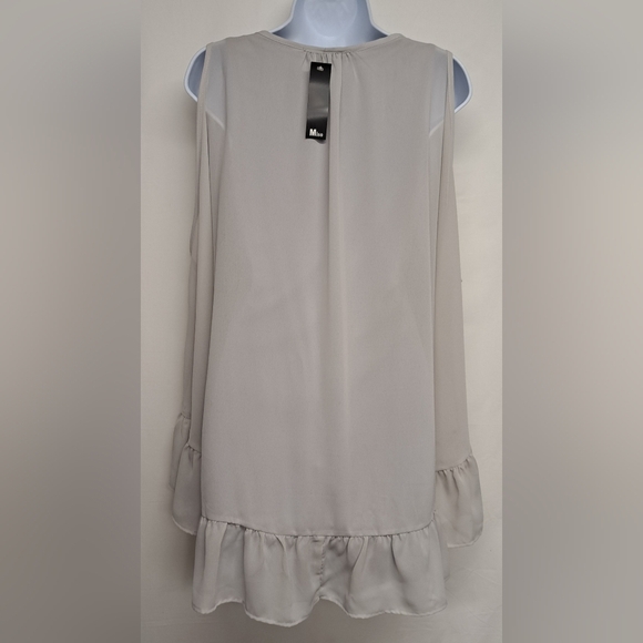 Miso L Swing Tunic Sheer Overlay Lined And Not See Thru New - Picture 2 of 6